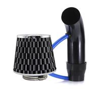 Universal Intake Kit With Filter 3inch Duct Pipe Kits With 63mm To 76mm Rubber Cold Hose High Power Induction Turbo Tube Air Intake(OneColor)