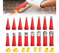 Universal Integrated Rubber Nozzle Tool Kit, 24 Pieces One-Piece Stainless Steel Nozzles, Tool Kit for Integrated Rubber Nozzles, Universal Tool Kit for Rubber Nozzles