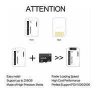 Universal ITA 5.0 Memory Storage Card Adaptor for 1000 2000 G Accessories Compatible with PS Vita G Card and Memory Card