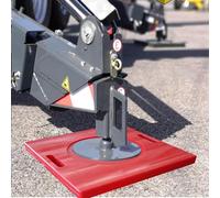 Universal Jack Stand Pads for Fire Engines, Cranes, and Wreckers - Heavy-Duty Anti-Slip Trailer Pads, RV Leveling Support, Protects Ground (1 pc, 24x24x2.4 in)