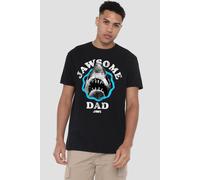 Universal Jaws Father'S Day Jawsome Dad T-Shirt, Black | Size: 3XL Universal Black 3XL