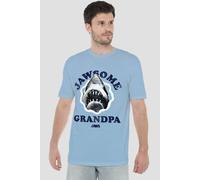 Universal Jaws Jawsome Grandpa Grandad T-Shirt, Light Blue | Size: Large Universal Light Blue L