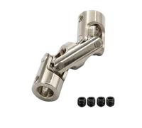 Universal joint coupling shaft motor connection coupling with screws, 4 mm, 5 mm, 6 mm, 8 mm, 10 mm.