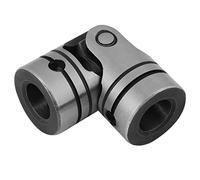 Universal Joint for Rotating Motion with 12mm Hole, 52mm Length, 23mm Diameter, 1G Model, 2 Rings, 2 Rods, with Cross Shaft, for DIY Steering Connection