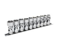 Universal Joint Socket Set 10pc 3/8"Sq Drive 6pt WallDrive® Metric | AK2710 Seal