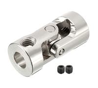 Universal Joints Rotatable Universal Joint 4-6mm Bore Stainless Steel Steering Shaft U Joint Coupler Coupling Connector 23x11mm for connecting model cars, model ships, robots, et