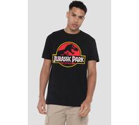 Universal Jurassic Park Classic Logo T-Shirt, Black | Size: Medium Universal Black M