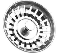 Universal Kitchen Sink Strainer Plug - Stainless Steel Waste Drain Stopper with Removable Basket - Strainer Filter With Rubber Seals, Waste Basket for Bathroom Hair Stopper for Food/Hair (1)