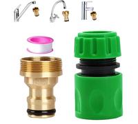Universal Kitchen Tap Hose Connector 22mm Female 24mm Male Threaded Fitting for Sink Mixer