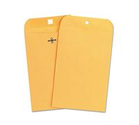 Universal Kraft Clasp Envelope, Side Seam, 28lb, 6 1/2 x 9 1/2, Light Brown, 100/Box