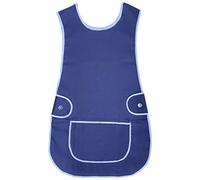 Universal Ladies Women Various Colour Tabard Apron Overall Kitchen Catering Cleaning Bar Pocket Small Medium Large XL 2XL 3XL sizes (Navy Blue, XXL)