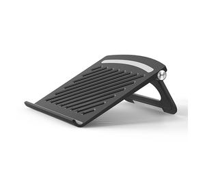 Universal Laptop Stand - Foldable Cooling Computer Riser Tray - Black