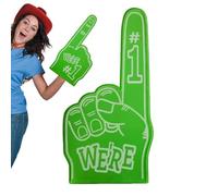 Universal Large Foam Hand - Fan Palm, Single Oversized Padded Fist for Bleacher Support, Cushioned Symbol with Bold Print, Match Equipment, Light Wand for Pep, Marches and Matches
