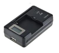 Universal LCD Battery Charger, Travel chargering Compatible With Galaxy S3 S4 S5 Note 2 3 4, Edge, Mega, LG, Huawei, HTC, ZTE