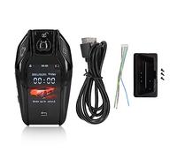 Universal LCD Touch Screen Smart Key Remote, TK800 + 2.0in Alloy Frame, Keyless Entry for Start Stop Engine Button Cars - Durable Metal Build, Anti Lost, Convenient Vehicle Cont (Black)