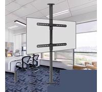 Universal LCD TV Mount 360-Degree Swivel Ceiling Bracket Floor Stand Space-Saving Design Divider Mobile Base for LCD TVs Supports Up to 295cm