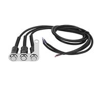 Universal LED Motorcycle Handlebar Switch, Motorbike Headlight Button Switch with Lock Reset Function, Adjustable Mount for 100W Max Power Systems