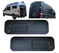 Universal LEFT & RIGHT (Set of 2) Side Camper Van Sliding Opening Window Glass, Dark Tinted, 800 x 270mm, Suitable for Conversions, Motorhomes, Day Vans, Easy Fit, Durable ALL TYPES OF VEHICLES