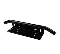 Universal License Plate Mounting Bracket Front Bull Bar Bumper for Led Light Bar, LED Work Lamps Lighting Bars - Black(No lights) (A Black)