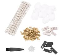 Universal Lighter Accessories Set, Lighter Repair Spare Parts Package, Including Flint, Cotton Wool, Wick, Gasket, Felt, Brush and Screwdriver