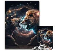 Universal Lion Fury JigsawPuzzle 1000 Pieces for Adults Puzzles for Adults DIY Home Decor Gift, Brain Teaser Game 26X38CM/10.23x14.96inch
