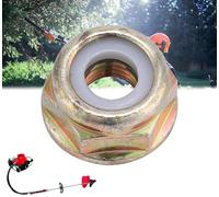 Universal M10 x 1.25 Flange Nut Left Hand Thread Blade Screw Thread Trimmer Blade Nut Universal for String Trimmer Brush Cutter Replacement