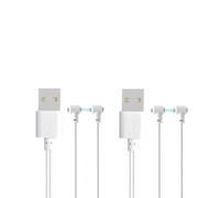 Universal Magnetic Charging Cable for Massagers, USB-A Fast Charging Cable Replacement Charger with Adjustable port for Satisfyer and Other vibrators & Rose and Other Rechargeable Toys (2-Pack)