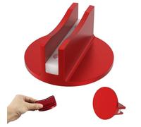 Universal Magnetic Jack Pad, Aluminum Slotted Pinch Weld Adapter with Nylon Insert, Heavy-Duty Grooved Frame Rail Protector for Floor/Scissor Jacks, Auto Garage Accessories for SUV/Car(Gules)