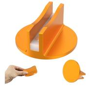 Universal Magnetic Jack Pad, Aluminum Slotted Pinch Weld Adapter with Nylon Insert, Heavy-Duty Grooved Frame Rail Protector for Floor/Scissor Jacks, Auto Garage Accessories for SUV/Car(Yellow)