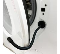 Universal Magnetic Washing Machine Door Holder, Front Load Washer Door Flexible Prop, keeps the door ajar enough to let humidity escape without being in the way trying to walk by.