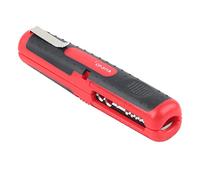 Universal Manual Wire Stripper Tool for Electricians, Multi-Function Cable Disassembler & Wire Cutter with Adjustable Gauges, SK5 Steel Blade, Spring-Loaded Design, TPR Handle,