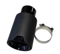 Universal Matte Black Carbon Fiber Rear Exhaust Muffler Tips Nozzles For M-series