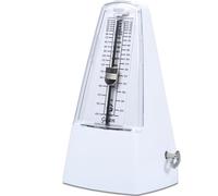 Universal Mechanical Metronome Musical Instrument, Portable High Accuracy Metronome for Piano Guitar Violin Ukulele Player(White-Large)