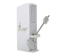 Universal Mechanical Metronome Practice Tool,Clear Ringtone Mechanical Metronome Portable And Compact Wide Compatibility (White)