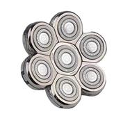 Universal Men's 7-Blade Razor Replacement Heads, Floating 7D Washable Shaver & Trimmer Cutter Blades Kit