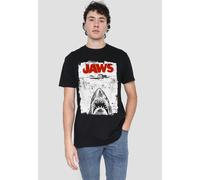 Universal Men's Jaws Amity Island Ink Block T-Shirt, Black | Size: Medium Universal Black M