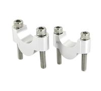 Universal Metal Handle Bar Risers For Triumph Speed Triple 1200 RS 2021-2024 For Street Triple 675 / R 2010-2016 28mm 1 1/8" Handlebar Risers Mounting(Silver Riser 20mm)