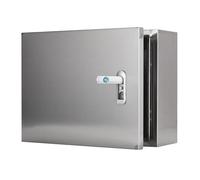 Universal Metal Junction Box with Cover14x14x6in Electrical Enclosure for Residential Use Includes Safe Lock and Mounting Plates Waterproof & Durable Solution