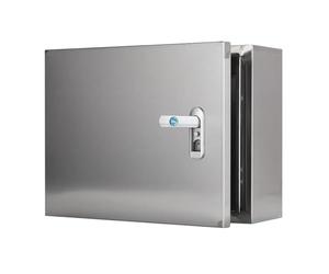 Universal Metal Junction Box with Cover24x10x4in Electrical Enclosure for Residential Use Includes Safe Lock & Mounting Plates Waterproof & Durable Design