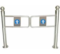 Universal Metal Security Door for Supermarket Entrance - Automatic Closing Half-Door for Warehouse & Library Access -, Double-Swing Design for Safety & Convenience