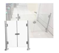 Universal Metal Swing Gate for Supermarkets & Shopping Malls 115x98cm Security Barrier Indoor Safety Entrance Durable Commercial Access Control Solution