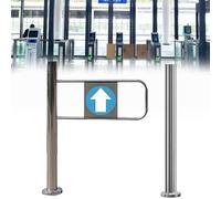 Universal Metal Swing Gate, Supermarket Entrance Spring-Loaded Safety Gate Automatic Swing One-Way Door for Library Store Entrance,Left-50x100cm (Left 95x100cm)