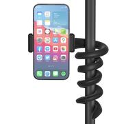 Universal Mic Stand Phone Holder for Microphone Stand Fits Most 3.5" - 7.5" Smartphones - Flexible Cell Phone Holder for Mic Stand, Drum Stand Phone Mount, Music Stand Phone Holders for Any Poles