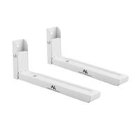 Universal Microwave Oven Bracket Holder Wall Mount Adjustable White Space Saving