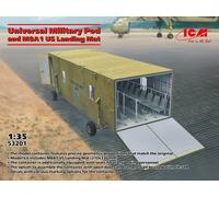 Universal Military Pod And M8A1 US Landing Mat 1:35 Plastic Model Kit ICM