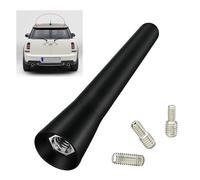 Universal Mini Car Radio Aerial Antenna, Small Black Car Antenna Replacement, 6.5cm Car Radio Aerial Antenna, AM/FM Car Roof Aerial Replacement Accessories with M4 M5 M6 Screws for Radio Reception
