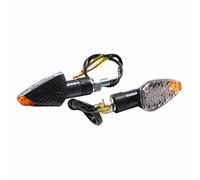 Universal mini pyramid replay LED turn signal with transparent-carbon ABS base a