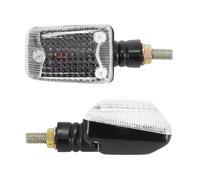 Universal mini rectangle replay turn signal with white-black bulb (l 76mm - h 40