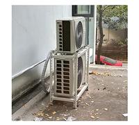 Universal Mini Split AC Support Bracket - Double Level Floor Mount for Heat Pumps - Sturdy Silver Base, Durable Design (Size: 80x45x120cm) - Easy Installation