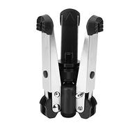 Universal Mini Three Feet Support Stand Tripod Monopod Base with 3/8in Mounting Screw 3kg Tripod Base Plastic Aluminum Alloy Rubber Tripod Stand Black Silver
